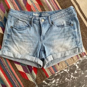 Mossimo Mid Rise Midi Jean shorts